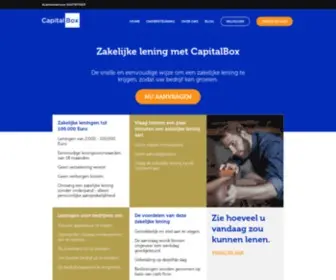 Capitalbox.nl(Zakelijke leningen) Screenshot