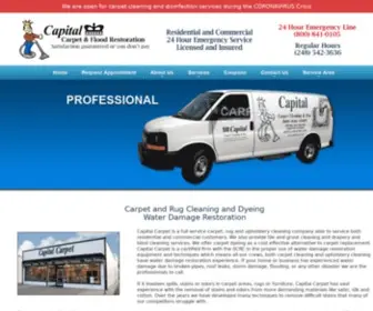 Capitalcarpetcleaningandflood.com(Capital Carpet and Flood Restoration Ferndale Michigan) Screenshot