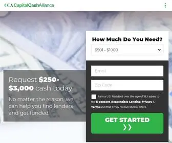 Capitalcashalliance.com(Quick & Easy online process for Cash Loans) Screenshot