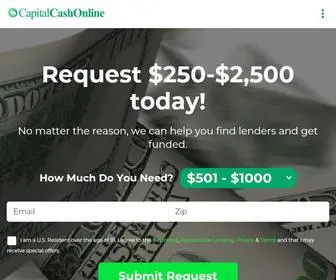 Capitalcashonline.com(Quick & Easy online process for Cash Loans) Screenshot