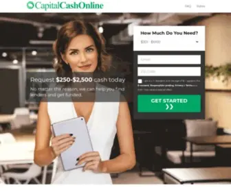 Capitalcashonline.net(Quick & Easy online process for Cash Loans) Screenshot