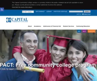 Capitalcc.edu(Capital Community College) Screenshot
