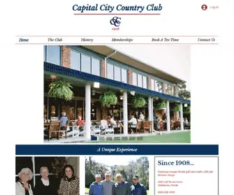 Capitalcitycc.com(The story of golf in Tallahassee starts with Capital City Country Club. The golf course) Screenshot