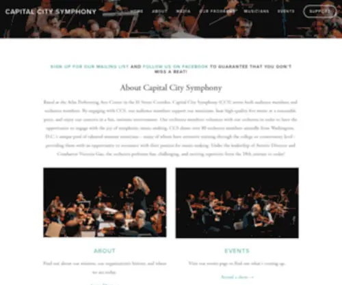 Capitalcitysymphony.org(Capital City Symphony) Screenshot