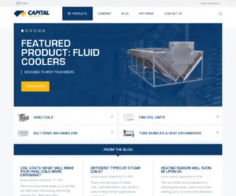 Capitalcoil.com(Capital Coil & Air) Screenshot