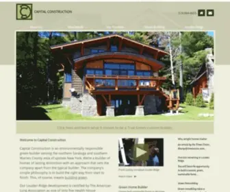 Capitalconstructioninc.com(Custom Green Home Builder in Saratoga Springs) Screenshot