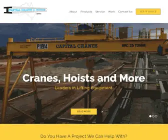 Capitalcranes.com.au(Overhead Cranes) Screenshot