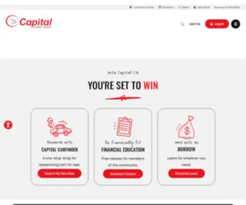 Capitalcu.com(Capital Credit Union) Screenshot