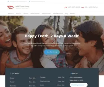 Capitaldentalgroup.com(Dentist in Bakersfield) Screenshot