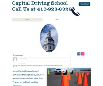 Capitaldrivingschool.org(CAPITAL DRIVING SCHOOL At St. Mary’s High School in Annapolis Driver’s Education Course) Screenshot