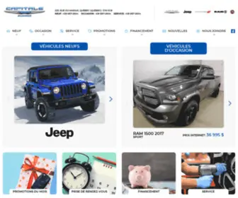 Capitalechrysler.com(Véhicules Chrysler Dodge Jeep RAM Fiat 2020 à Québec) Screenshot
