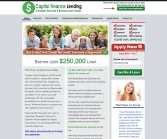 Capitalfinancelending.com(Trusted Canadian Loan Providers for Personal & Business Loans) Screenshot