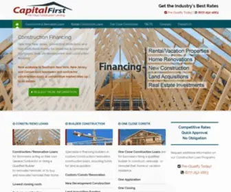 Capitalfirstllc.com(Commercial and Residential Construction Loans) Screenshot