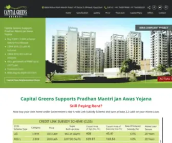 Capitalgreensbhiwadi.com(Ready to move flats in Bhiwadi. R) Screenshot