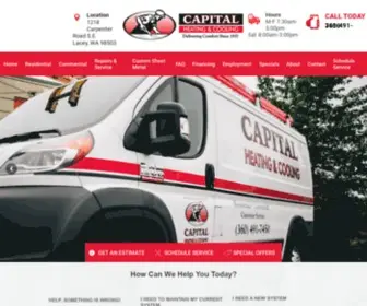 Capitalheatingandcooling.com(HVAC Lacey WA Services) Screenshot