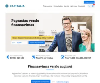 Capitalia.lt(Verslo finansavimas) Screenshot