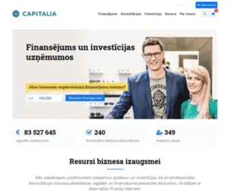 Capitalia.lv(Finansējums uzņēmumiem) Screenshot