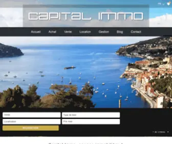 Capitalimmo06.com(Agence immobilière à Villefranche) Screenshot