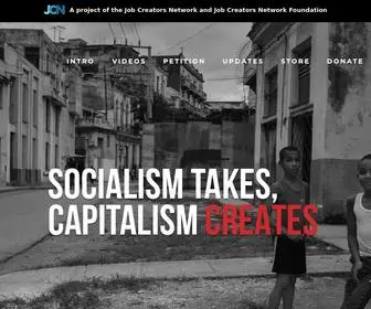 Capitalismcreates.com(Socialism Takes) Screenshot