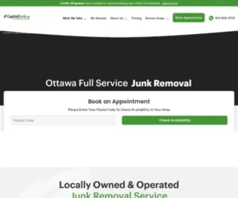 Capitaljunk.ca(Ottawa Junk Removal) Screenshot