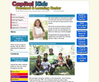 Capitalkidschildcare.com(Capital Kids Preschool and Learning Center) Screenshot