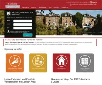 Capitalleasehold.co.uk(Lease Extension and Freehold Valuations for the London Area) Screenshot