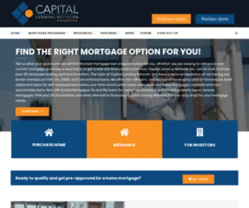 Capitallendingnetwork.com(Capital Lending Network) Screenshot