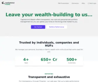 Capitalmindwealth.com(Capitalmind Wealth) Screenshot