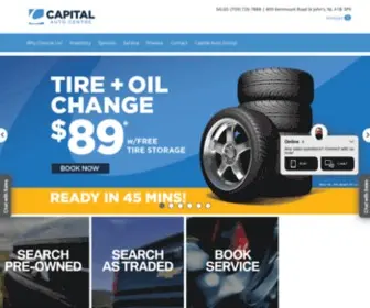 Capitalpreowned.ca(Capital Auto Centre) Screenshot