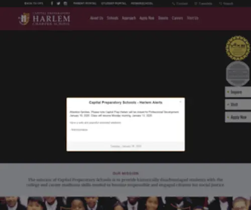 Capitalprepharlem.org(Capital Prep Harlem) Screenshot