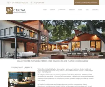 Capitalrenovationsgroup.com(Premier Home Remodeling and Home Design in Dallas) Screenshot