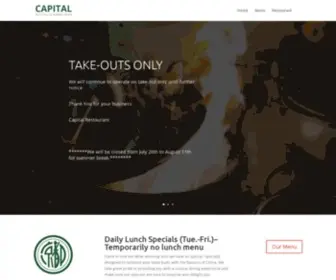 Capitalrestaurant.ca(Capital Restaurant Chilliwack) Screenshot