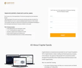 Capitalsands.in(Multi-purpose Business html5 landing page) Screenshot