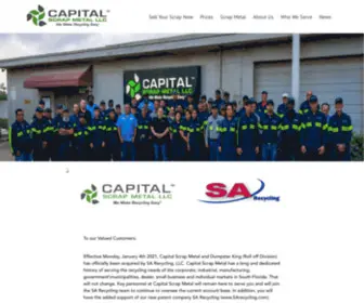 Capitalscrapmetal.com(Scrap Metal Pompano Beach) Screenshot