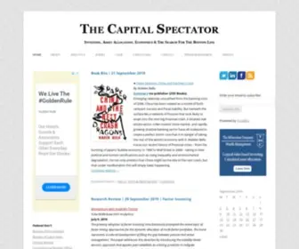 Capitalspectator.com(The Capital Spectator) Screenshot