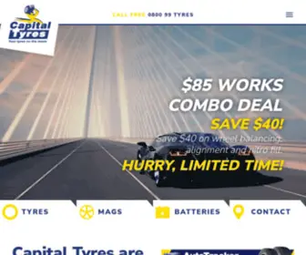 Capitaltyres.co.nz(Capital Tyres) Screenshot