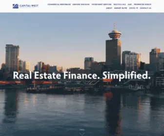 Capitalwest.ca(Capital West Mortgage Inc) Screenshot