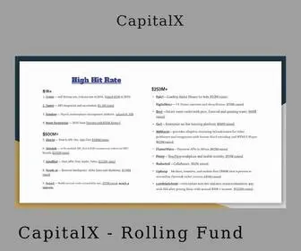 Capitalx.company(Early Stage VC) Screenshot