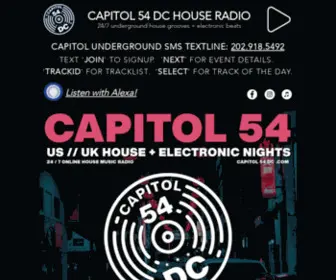 Capitol54DC.com(DC's International House Vibe) Screenshot