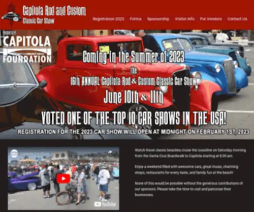 Capitolacarshow.com(15th Annual Capitola Car Show) Screenshot