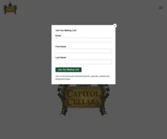 Capitolcellarsllc.com(Capitol Cellars) Screenshot