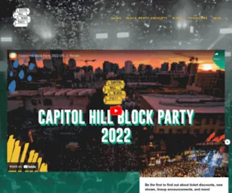 Capitolhillblockparty.com(Capitol Hill Block Party) Screenshot