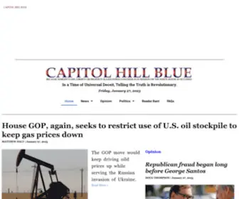 Capitolhillblue.com(The oldest political news site on the Internet) Screenshot