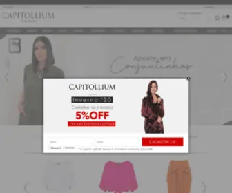 Capitollium.com.br(Casacos,Cardigans, Jaquetas e Moda Feminina em Curitiba) Screenshot