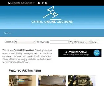 Capitolonlineauctions.com(Online Auctions for Business Equipment Liquidations) Screenshot