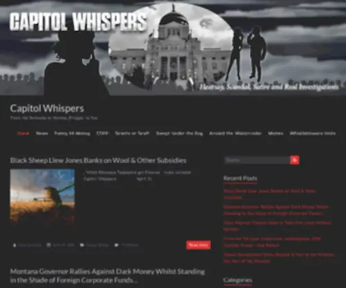 Capitolwhispers.com(Capitol Whispers) Screenshot