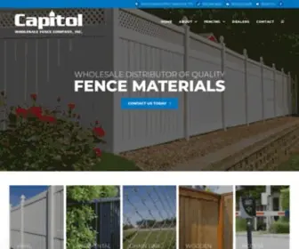 Capitolwholesale.com(Capitol Wholesale Fence) Screenshot