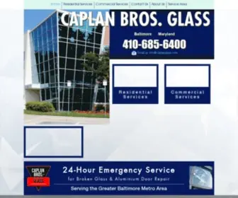 Caplanglass.com(Caplan Bros) Screenshot