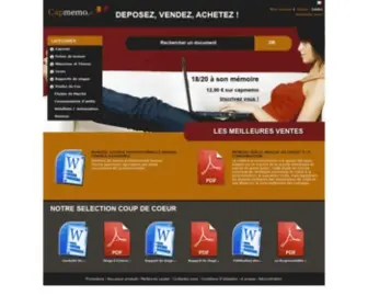 Capmemo.fr(Vente de documents) Screenshot