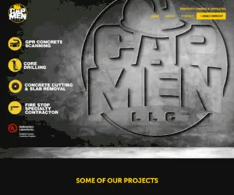 Capmen.net(Concrete Core Drilling Company) Screenshot